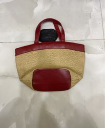 Handbag with Red Trim