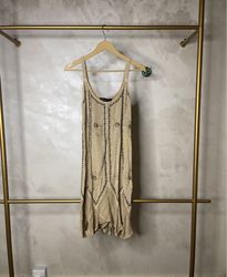 Double Decker Embroidered Sleeveless Dress