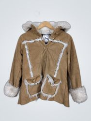 Gap Fur Trimmed Hooded Jacket