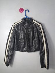 BERSHKA Black Leather Jacket