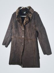 FURDA NEW YORK Brown Fur Coat