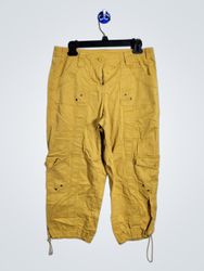 Style & Co Pantalones Capris Cargo Amarillos para ..