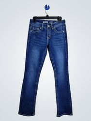 Warehouse One Mid Rise Baby Boot Jeans