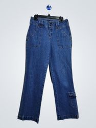 Women's Blue Stretch Flare Jeans