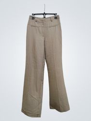 BCBGMAXAZRIA Women's Beige Wide Leg Pants Size 6