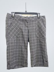 Charlotte Russe Karierte Cropped-Hosen