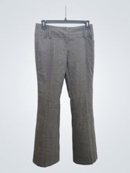 Pantalon flare en chevron gris pour femme taille 7