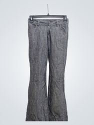 Pantalones acampanados a rayas Wet Seal