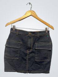 Gonna Mini Cargo in Denim Daisy