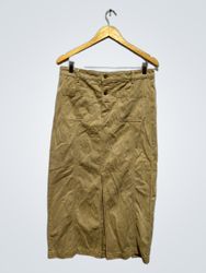 LOFT Tan Midi Skirt