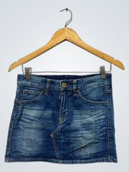 Gonna mini in denim