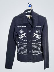 G.H. Bass & Co. Maglione Cardigan con Fiocchi di N..