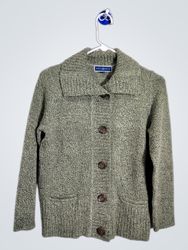 Karen Scott Green Knit Sweater