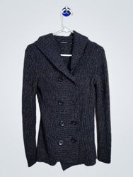 Effeci Women's Double Breasted Knit Cardigan