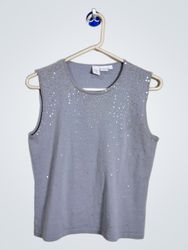 GW Women's Sequin Sleeveless Sweater