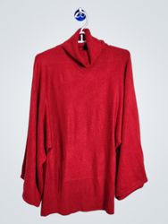 BCBGMAXAZRIA Red Turtleneck Sweater