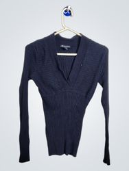 INC International Concepts リブ Vネックセーター