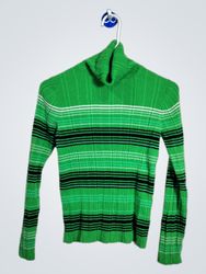 Liz Claiborne Gestreifter Rollkragenpullover