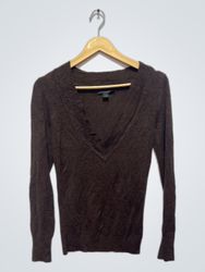 Express Long-Sleeve V-Neck Sweater