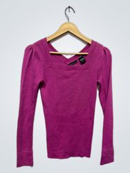 Moda International リブニットロングスリーブトップ