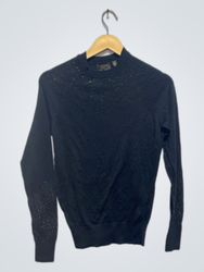 Pull en maille noir orné Ted Baker