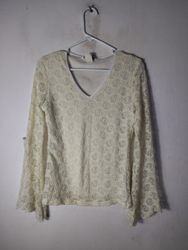Top con maniche a campana in pizzo Dressbarn