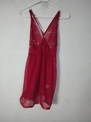 Babydoll in pizzo rosso