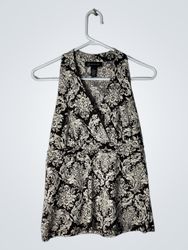 TOP DRAPÉ À FLEURS SANS MANCHES PETITE INC INTERNA..