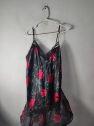 Secret Treasures Red Floral Nightgown