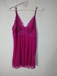 Vestaglia Babydoll in Pizzo Rosa