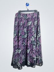 JM Collection Floral Maxi Skirt