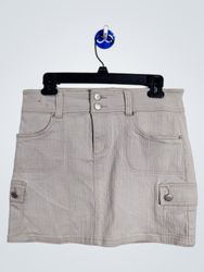 Y2 BLU Damen Beige Cargo Minirock