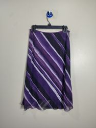 Falda a rayas moradas Wrapper