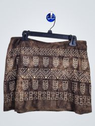 Mini jupe à motifs marron Chelsea & Violet