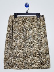 WORTHINGTON Damen Midi Rock mit Animal Print