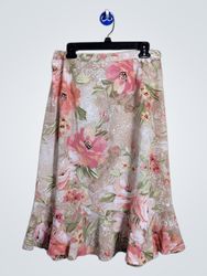 Saia Midi Floral Alfred Dunner