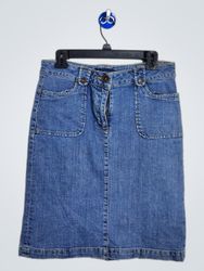 Boden Denim Midi Skirt