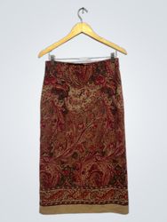 Falda de estampado de paisley Petite de BRIGGS NEW..