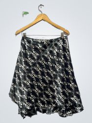 Jupe à motifs noire et blanche Shein