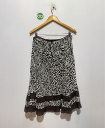Falda de estampado de cebra East 5th talla 12