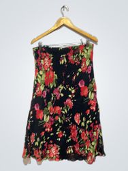 FABIANI Blumenmuster trägerloses Kleid