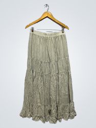 「American Eagle Tiered Maxi Skirt」