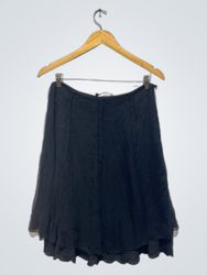 Jupe noire à dentelle Elie Tahari