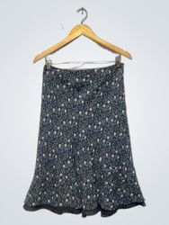 Ann Taylor Loft Floral Print Midi Skirt