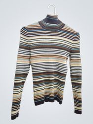 Gap Turtleneck Striped Knit Sweater