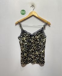 Abercrombie & Fitch Floral Lace Trim Cami Top