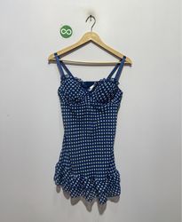 「Rampage Blue Polka Dot Cami Top」