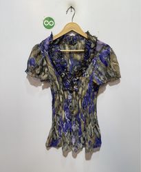Blusa de Golinha com Renda de Manga Curta East 5th..