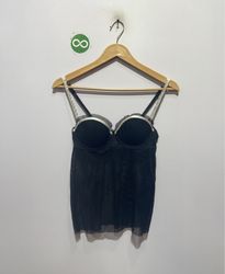 Roselle La Vie en Rose Black Camisole