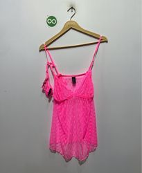 SOUQ SEXY Conjunto de Lencería Babydoll Rosa con L..